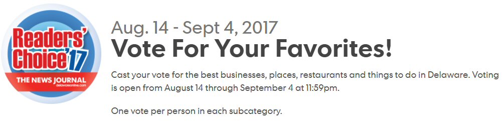 Vote for your Favorites in Readers Choice 2017