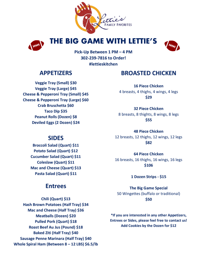 The Big Game with Lettie's Kitchen 2021
