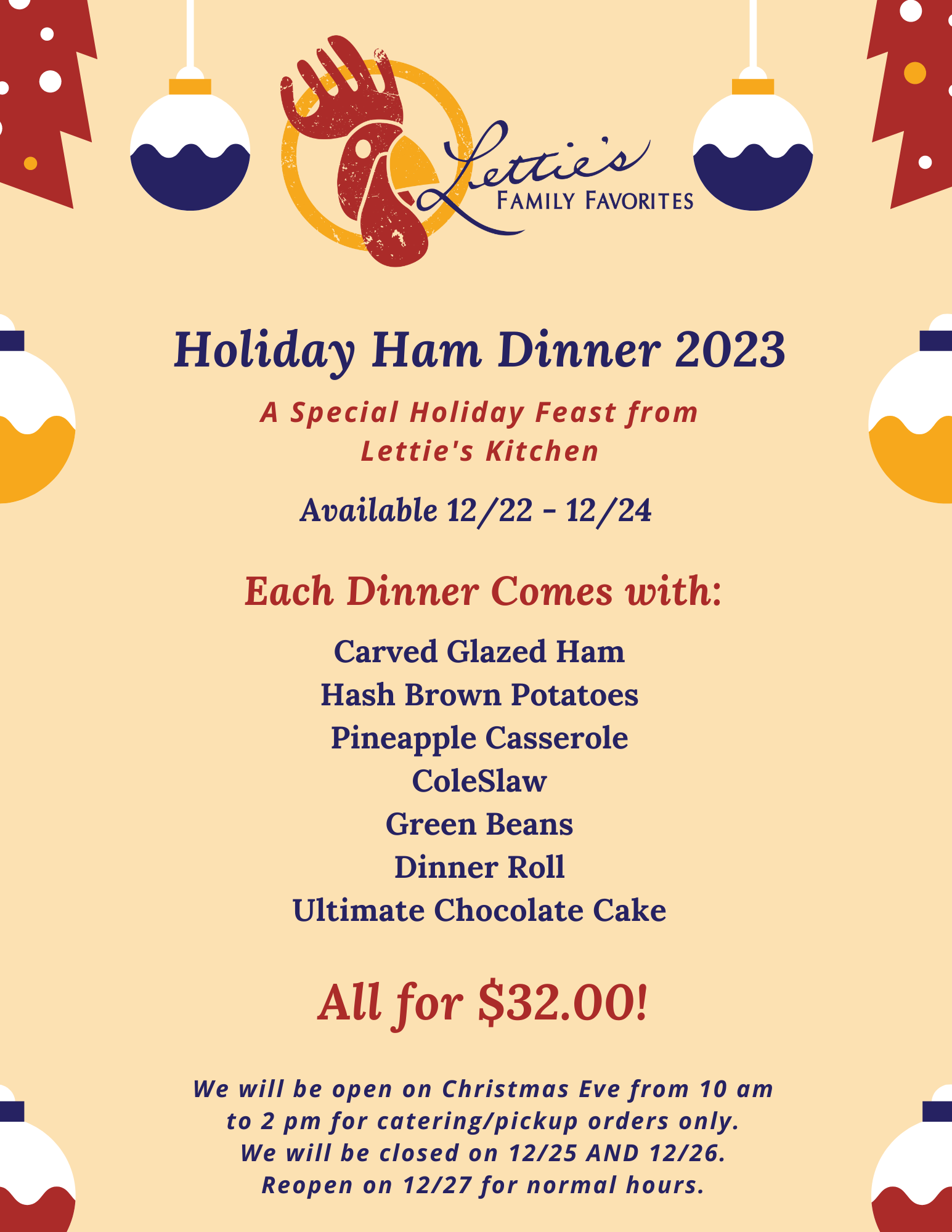 Holiday Ham 2023 – Lettie's Kitchen