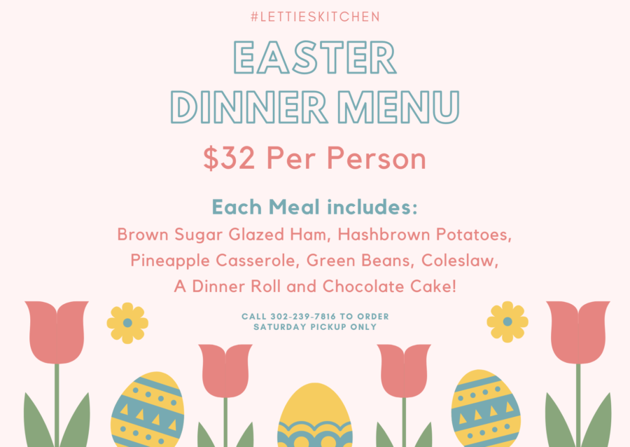 letties kitchen easter catering menu 2024